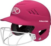 Rawlings Sporting Goods Highlighter Series Softball Helmet, Matte Neon Pink