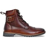 KICKSFIRE Brown Biker boots Shoes For Men(05br6)