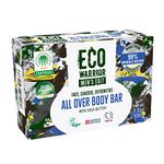 Eco Warrior Men's Edit All Over Body Soap Bar - Vegan, Cruelty Free, No SLS or Parabens Nourishing Mens Soap with Added Shea Butter and a Blend of Essential Oils – Gift for Him 100g