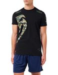 Venum Mens Athletic T-Shirt, Black/Camouflage, M EU