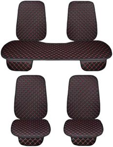 Susy Shop Coprisedile Universale Auto, Protezione Sedili Anteriore e Posteriore, Protector Comfort Cuscino Per Interni, Protezione Seduta + Schienale (LS026 - Rosso)