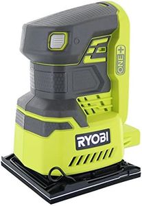 Ryobi P440 One+ 18V Lithium Ion 12,000 RPM 1/4 Sheet Palm Sander w/ Onboard Dust Bag and Included Sanding Pads (Battery Not Included, Power Tool Only)