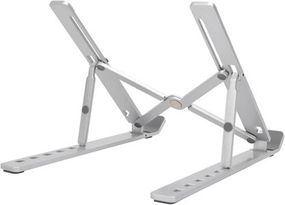Amazon Basics Laptop Stand – Adjustable, Silver