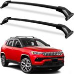 Heavy Duty 220lbs Roof Racks Cross Bars Fit for Jeep Compass 2018-2024, Aluminum Roof Rails Crossbars for Rooftop Cargo Basket Carrier Bag Luggage Rails Kayak Canoe Snowboard Skiboard Bike