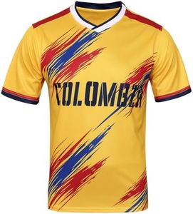 DIBEI Colombia 2026 World Cup Fan Soccer Jersey (Colombia, XX-Large)