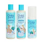 Childs Farm Kids Coco-Nourish Hair Regime Bundle |Tear Free Coconut Shampoo (250ml), Conditioner (250ml) and Leave-in Conditioner Spray (100ml) | Suitable for Dry, Curly and Coily Hair - 3 Pack