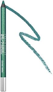 URBAN DECAY 24/7 Glide-On Waterproof Eyeliner Pencil (Electric Empire - Green Metallic), Smudge-Proof, Transfer-proof, Long-lasting Colored Eye Liners, Hydrating Vitamin E, Cruelty-free - 0.04 oz