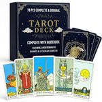 SOL 78pcs Complete Original Tarot Card Deck and Guide Book, For Beginners Set or Experienced Users, Vintage-style with Meanings on Them, Great for Spiritual Readings, Divination and Fortune-Telling