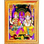 VCARTNOW laxmi Ganesh Photo Frame | god Photo Frames for Pooja Room Small | bhagwan Photo Frame(20 x 15cm)