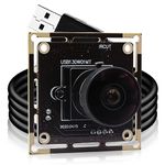MMlove USB Camera Module 1.3MP Low Illumination Webcam with 170 Degree Wide Angle Fisheye Lens Full HD 960P Industrial Embedded USB Camera Free Driver for Any Device