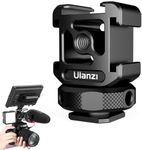 ULANZI PT-12 Camera Hot Shoe Extension Bracket with Triple Cold Shoe Mounts for Microphone LED Video Light, 1/4'' Screw for Magic Arm, Aluminum Shoe Mount Compatible with Nikon Canon Sony Cameras