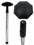 CaddyDaddy Golf North Pole Golf Club Protector Travel Support Arm, Black/Silver