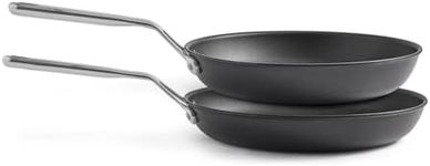 Misen Nonstick Frying Pan Set - 10 and12 Inch Skillets for Cooking Eggs, Omelettes - Induction Ready, Dishwasher Safe, Non Stick Fry Pans - Saute Pans Nonstick - Large, Medium Frying Pans