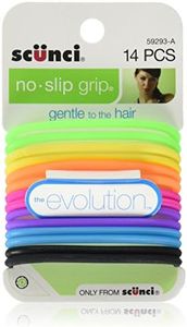 Scunci The Evolution No Slip Grip Hair Ties Assorted Color - 14 CT