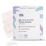 Livaclean 20 CT Large Square Hydrocolloid Strips - Hydrocolloid Bandages, Large Gunk Patches, Hydrocolloid Patch Large, Hydrocolloid Patches Large