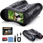 4K Digital Night Vision Goggles,Infrared Night Vision Binoculars for Adults,3.2'' Large Screen,8X Digital Zoom,Rechargeable Goggles Binoculars,32GB Card to Save Videos & Photos for Hunting,Camping