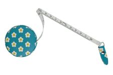 The Quilted Bear Daisies Retractable Tape Measure with Double Sided Metric & Imperial Measuring Tape for Sewing, Tailors or as a Body Measuring Tape 150cm/60" (Daisies)