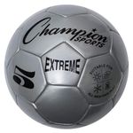 Champion Sports Extreme Soccer Ball, Size 5, Silver