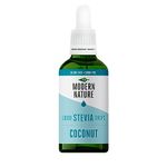 Modern Nature Coconut Flavour Drops - Liquid Stevia Drops Sweetner - Zero Calorie Sugar Free Coffee Syrup Alternative – For Flavoured Coffee, Protein Powder, Yoghurt, Tea – Vegan, Keto Sweetener 100ml