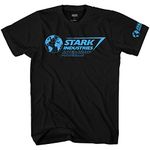 Marvel Iron Man Stark Industries Intern Adult T-Shirt (Medium) Black