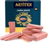 Aryiten Cedar Blocks for Clothes Storage, Aromatic Scent Cedar Wood Planks for Closets, Kitchen Storage and Drawers Freshener, 20 Pack