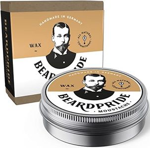 BEARDPRIDE Cera para barba Hombres - Traditional - La cera para barba original para dar forma al bigote - Cera para barba a base de cera de abejas - Cera para barba - Regalo para hombres - 28g