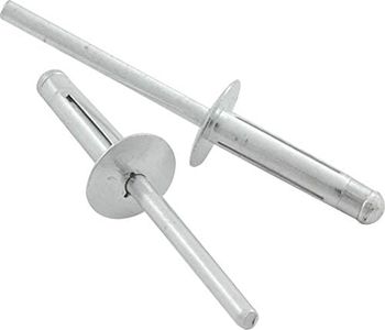 Allstar Performance ALL18183 Silver 3/16" Aluminum Medium Flange Head Rivet, (Pack of 250)