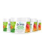 St. Ives Fresh Skin Facial Scrub for clean, glowing skin Apricot Made With 100% Natural Exfoliant(Walnut Shell Powder)300 mL Pack of 4