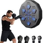 OWNA One Punch Boxing Machine with 4 Professional Boxing Gloves Smart Music Boxing Machine Wall Trainer Pads for Home Workout Adults Kids