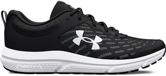 Under Armour Men's Charged Assert 10, (001) Black/Black/White, 10, US