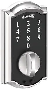 Schlage Touch Camelot Deadbolt (Bright Chrome) BE375 CAM 625