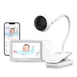 CHILLAX Giraffe Pro Max Baby Monitor – Video Baby Monitor with Full HD 1080p Camera and 5” 720P Video Parent Unit, Privacy Protection Switch, Auto Dimming LED, Gooseneck, 2-Way Audio, Night Vision