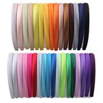 Candygirl Set of 33 Pieces 1.5 cm DIY Covered Satin Headband for Children Girls Hair Accessory