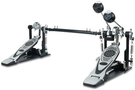 Kadence DBP-GEN25 Home Series Double Kick Bass Drum Pedal | Dual Chain Drive & Adjustable Spring | Heavy-Duty Base Plate | Professional Stage & Studio Performance | Silver