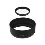 SING F LTD 2pcs Bayonet Lens Hood and UV Filter Set Compatible with Canon RF 50mm F1.8 STM Lens Replaces ES-65B Lens Hood with 43mm UV Filter Round Shaped