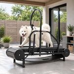 Dog Treadmill for Large Dogs with Manual Brake & Timer, 18" Usable Width