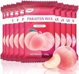 LYQC Paraffin Wax Refill, 10 packs of Paraffin Bath Wax for Hands and Feet for relief of stiff muscles and arthritic pain - deeply moisturises and protects the skin of the hands and feet (Peach)