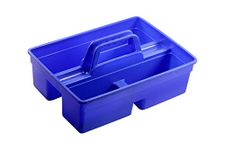 PUFFIN Handy Caddy p-ABS Tool Bucket (39.4 cm x 24.4 cm x 13.3 cm, Blue, Pack of 1)