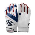 Louisville Slugger Adult Genuine 2.0 Batting Gloves - USA, 2X-Large