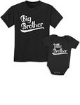 Big Brother Shirt Little Brother Boys Matching Outfits Brothers Sibling Shirts, Kids Shirt Black / Baby Black, Kids Shirt 3T / Baby Newborn