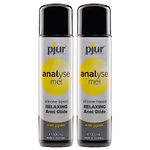 pjur Analyse me! Relaxing - Silicone-Based Personal Lubricant for Comfortable Anal Sex - Extra-Long Lubrication (2 x 100ml)