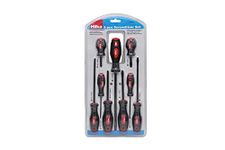 Hilka 9 PCE Screwdriver Set,Red & Black