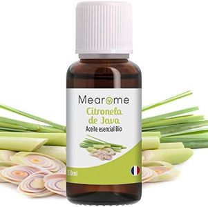 PLASTIMEA - Aceite Esencial Puro 100% Natural y Bio, Repelente Natural Insectos Anti mosquitos, Fabricado en Francia Natural Insectos, Aroma Citronela de Java, 30 ml
