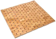 Prosumer's Choice Bamboo Bath Mat, 45x50 - Wooden Shower Mat for Bathroom or Outdoor Area - Anti-Slip Floor Mats for Sauna or Bathtub - Non Slip Flooring Platform for Spa, Pool, Hot Tub (BA0039A)