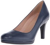 Naturalizer Women's Michelle Pump, Navy, 7.5 Wide