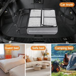 Mutital Twin Folding Bed for Adults – 13cm Mattress, Portable Rollaway with Wheels, Metal Frame, Storage Cover, 200x90cm
