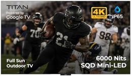 Titan G300 Mini 98 Inch QLED Full Sun Outdoor TV – 4K UHD, 144Hz – Weatherproof IP65 – Google TV Smart OS – Upto 5000 Nits – Dolby Vision & Atmos & Onkyo Speakers –USA Assembled with 2-Year Warranty