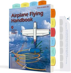 DIY Tabs for FAA Airplane Flying Handbook (AFH)- Book not Included – Tear-Resistant, Color-Coded Study Tabs for Student Pilots, Flight Instructors & Aviation Enthusiasts – Easy Peel & Stick