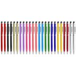 innhom 24 Pack Stylus Pens for Touch Screens Stylus Pen for ipad Compatible with iPad iPhone Tablets Samsung Kindle and Black Ink Ballpoint Pens-2 in 1 Stylists Pens