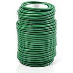 Decoroca Soft Plant Ties for Support - 65.6' Reusable Waterproof Plant Wire, Garden Twist, for Indoor & Outdoor Plants and Home Organizing（1pc/Green）